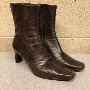 Sesto Meucci Brown Leather Boot Size 7 1/2M